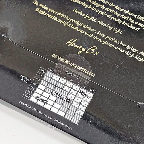 Honey Birdette Gloria Forest Green Sheer Suspender Stockings Hosiery Size S - Picture 3 of 4